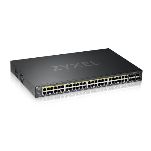 Zyxel GS2220-50HP-EU0101F switch de rede Gerido L2 Gigabit Ethernet (10 100 1000) Power over Ethernet (PoE) Preto Zyxel GS2220-50HP-EU0101F switch de rede Gerido L2 Gigabit Ethernet (10 100 1000) Power over Ethernet (PoE) Preto