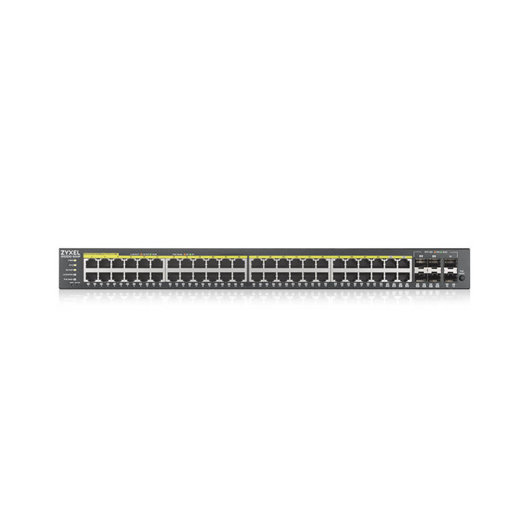 Zyxel GS2220-50HP-EU0101F switch de rede Gerido L2 Gigabit Ethernet (10 100 1000) Power over Ethernet (PoE) Preto