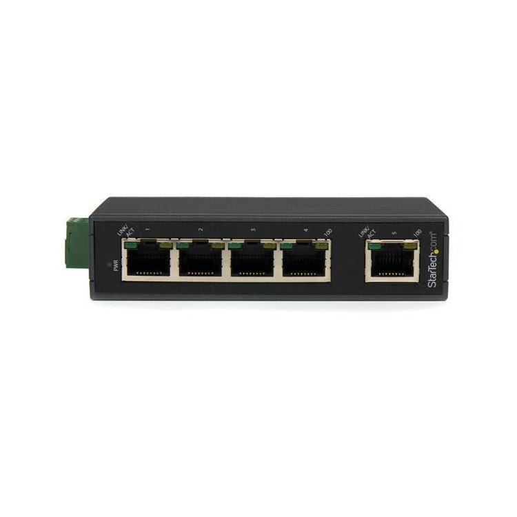 StarTech.com IES5102 switch de rede Não-gerido Fast Ethernet (10 100) Preto