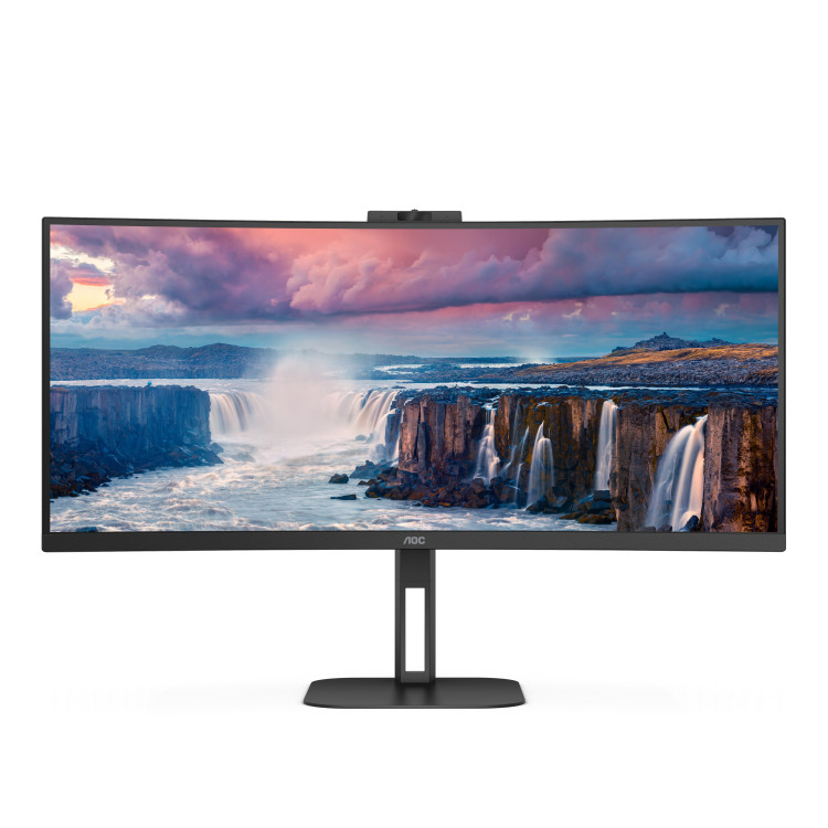 AOC V5 CU34V5CW LED display 86,4 cm (34") 3440 x 1440 pixels Wide Quad HD Preto