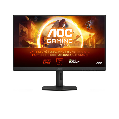 AOC G4 Q27G4XF monitor de ecrã 68,6 cm (27") 2560 x 1440 pixels Quad HD LED AOC G4 Q27G4XF monitor de ecrã 68,6 cm (27") 2560 x 1440 pixels Quad HD LED