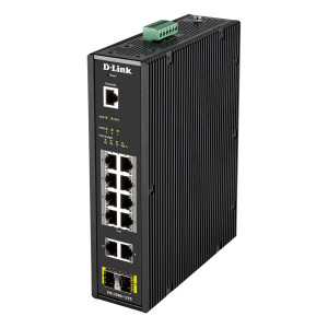 D-Link DIS-200G-12PS switch de rede Gerido L2 Gigabit Ethernet (10 100 1000) Power over Ethernet (PoE) Preto 2