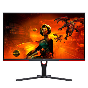 AOC G3 U32G3X BK LED display 80 cm (31.5") 3840 x 2160 pixels 4K Ultra HD Preto, Vermelho 2
