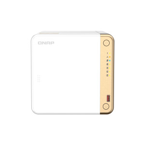 QNAP TS-462-4G servidor NAS e de armazenamento Tower Intel® Celeron® N4505 4 GB DDR4 0 TB QNAP QTS Branco