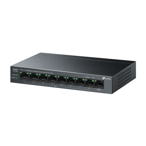 TP-Link LiteWave LS109P switch de rede Não-gerido Fast Ethernet (10 100) Power over Ethernet (PoE) Preto TP-Link LiteWave LS109P switch de rede Não-gerido Fast Ethernet (10 100) Power over Ethernet (PoE) Preto