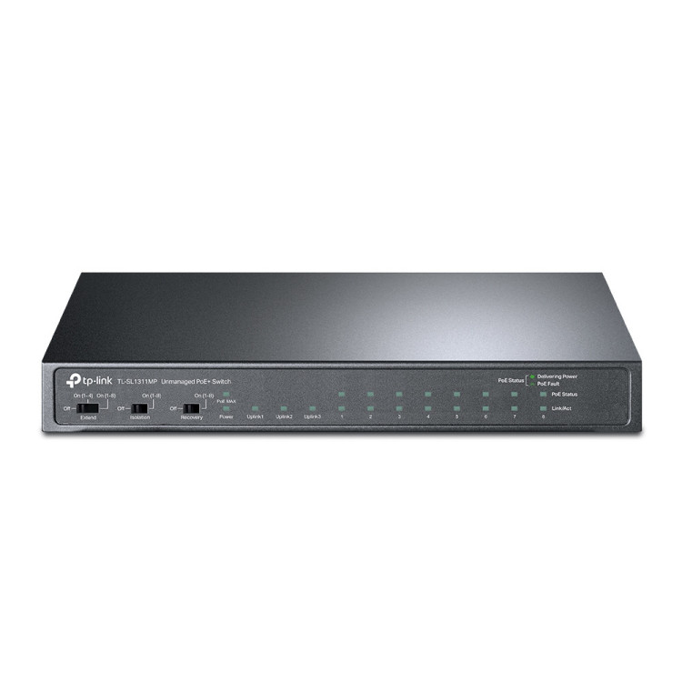 TP-Link TL-SL1311MP switch de rede Não-gerido Fast Ethernet (10 100) Power over Ethernet (PoE) Preto