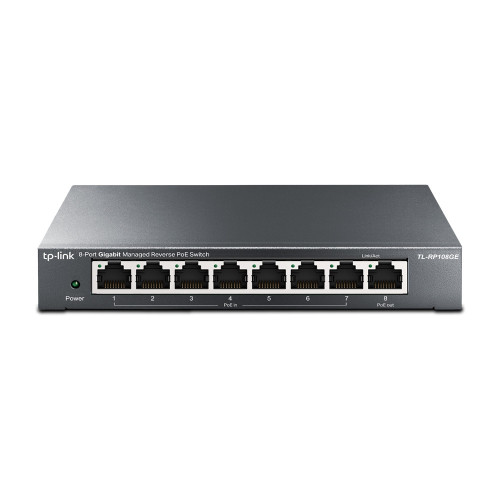 TP-Link TL-RP108GE switch de rede Gerido L2 Gigabit Ethernet (10 100 1000) Power over Ethernet (PoE) Preto TP-Link TL-RP108GE switch de rede Gerido L2 Gigabit Ethernet (10 100 1000) Power over Ethernet (PoE) Preto