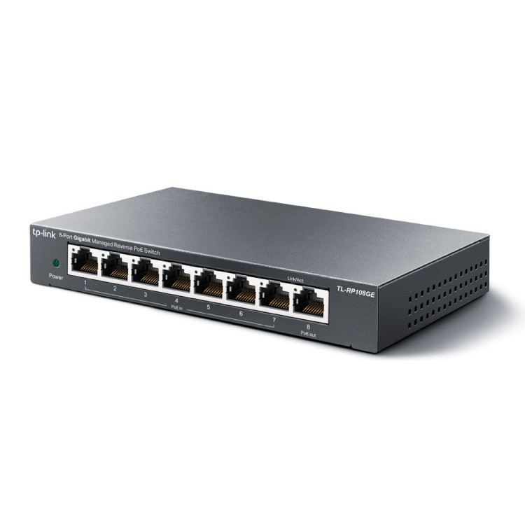 TP-Link TL-RP108GE switch de rede Gerido L2 Gigabit Ethernet (10 100 1000) Power over Ethernet (PoE) Preto