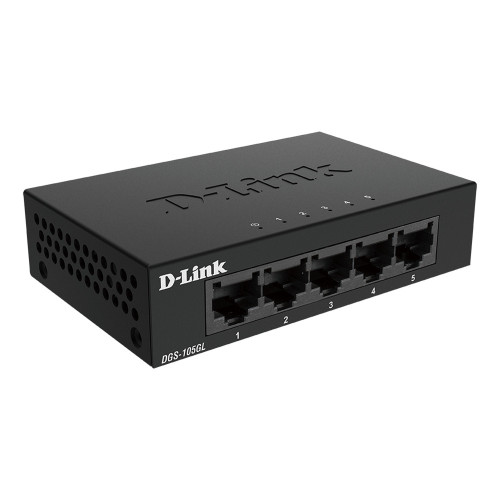 D-Link DGS-105GL E switch de rede Não-gerido Gigabit Ethernet (10 100 1000) Preto