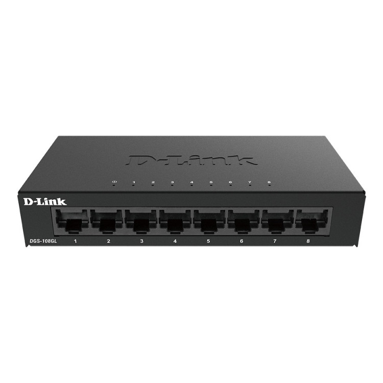 D-Link DGS-108GL Não-gerido Gigabit Ethernet (10 100 1000) Preto