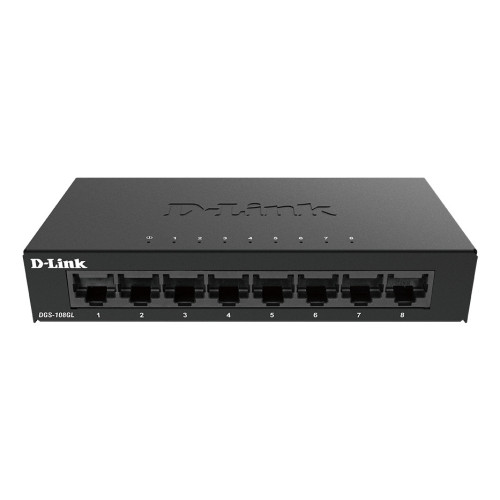 D-Link DGS-108GL Não-gerido Gigabit Ethernet (10 100 1000) Preto D-Link DGS-108GL Não-gerido Gigabit Ethernet (10 100 1000) Preto