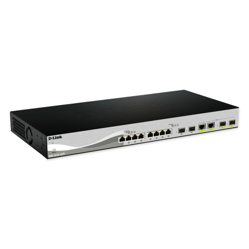 D-Link DXS-1210-12SC E switch de rede Gerido L2 10G Ethernet (100 1000 10000) 1U Preto, Prateado D-Link DXS-1210-12SC E switch de rede Gerido L2 10G Ethernet (100 1000 10000) 1U Preto, Prateado