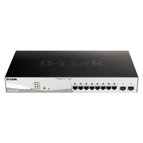 D-Link DGS-1210-10MP Gerido L2 Gigabit Ethernet (10 100 1000) Power over Ethernet (PoE) Preto, Cinzento D-Link DGS-1210-10MP Gerido L2 Gigabit Ethernet (10 100 1000) Power over Ethernet (PoE) Preto, Cinzento