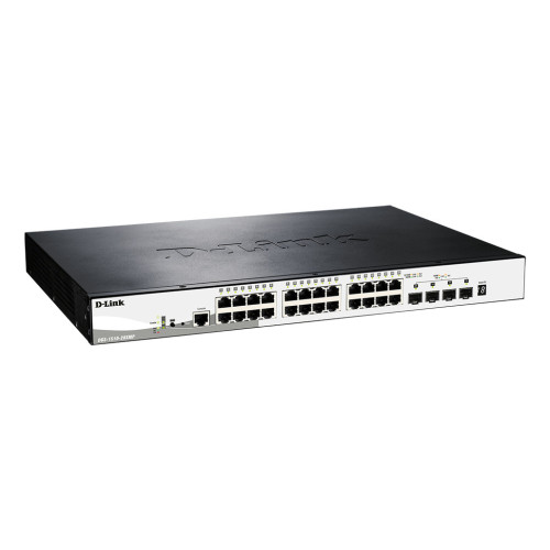 D-Link DGS-1510-28XMP Gerido L2 L3 Gigabit Ethernet (10 100 1000) Power over Ethernet (PoE) Preto, Cinzento D-Link DGS-1510-28XMP Gerido L2 L3 Gigabit Ethernet (10 100 1000) Power over Ethernet (PoE) Preto, Cinzento