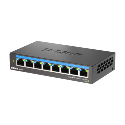 D-Link DMS-108 Não-gerido L2 2.5G Ethernet (100 1000 2500) Preto D-Link DMS-108 Não-gerido L2 2.5G Ethernet (100 1000 2500) Preto