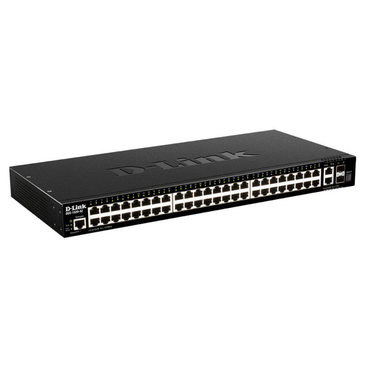 D-Link DGS-1520-52 E switch de rede Gerido L3 10G Ethernet (100 1000 10000) 1U Preto