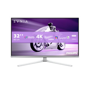 Philips Evnia 8000 32M2N8900 00 monitor de ecrã 80 cm (31.5") 3840 x 2160 pixels 4K Ultra HD QD-OLED Branco