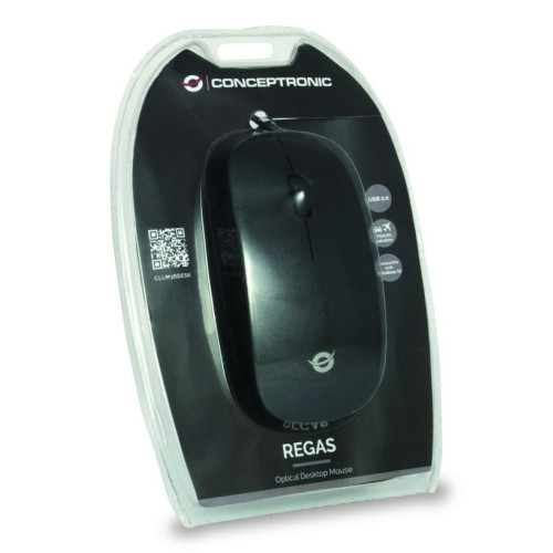 Conceptronic CLLM3BDESK rato Escritório Ambidestro USB Type-A Ótico 800 DPI Conceptronic CLLM3BDESK rato Escritório Ambidestro USB Type-A Ótico 800 DPI