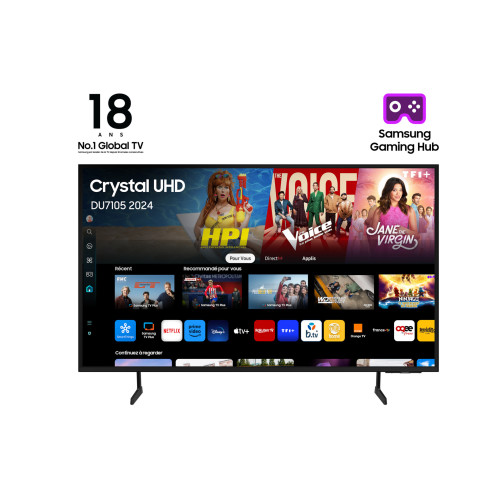 Samsung DU7105 TU50DU7105K 127 cm (50") 4K Ultra HD Smart TV Wi-Fi Preto Samsung DU7105 TU50DU7105K 127 cm (50") 4K Ultra HD Smart TV Wi-Fi Preto