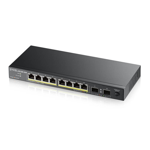 Zyxel GS1100-10HP v2 Não-gerido Gigabit Ethernet (10 100 1000) Power over Ethernet (PoE) Preto Zyxel GS1100-10HP v2 Não-gerido Gigabit Ethernet (10 100 1000) Power over Ethernet (PoE) Preto