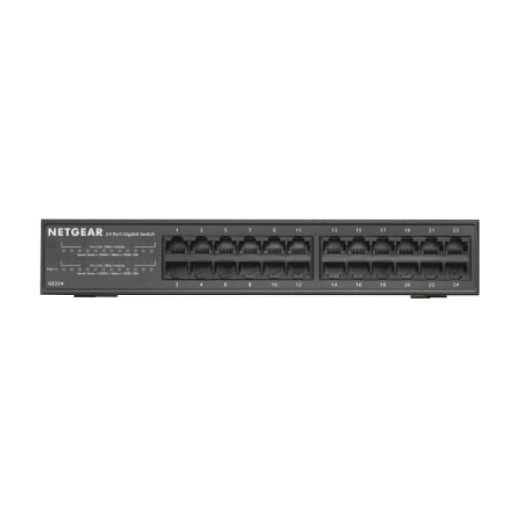 NETGEAR GS324 Não-gerido Gigabit Ethernet (10 100 1000) Preto