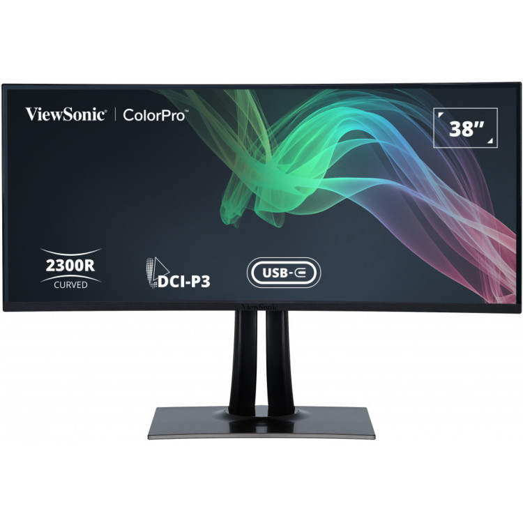 Viewsonic VP3881A monitor de ecrã 96,5 cm (38") 3840 x 1600 pixels Quad HD+ LED Preto