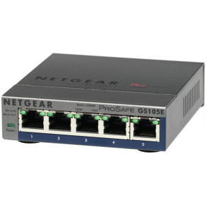 NETGEAR GS105E-200PES switch de rede Gerido L2 L3 Gigabit Ethernet (10 100 1000) Cinzento 2