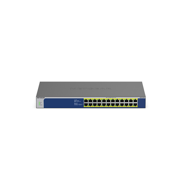 NETGEAR GS524PP Não-gerido Gigabit Ethernet (10 100 1000) Power over Ethernet (PoE) Cinzento