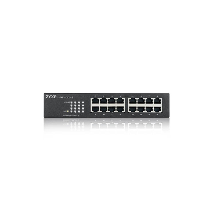 Zyxel GS1100-16 Não-gerido Gigabit Ethernet (10 100 1000)