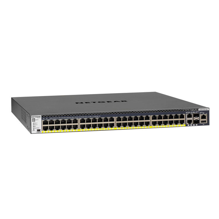 NETGEAR M4300-52G-PoE+ 550W PSU Gerido L2 L3 L4 Gigabit Ethernet (10 100 1000) Power over Ethernet (PoE) 1U Preto