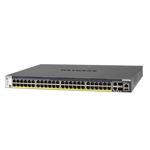 NETGEAR M4300-52G-PoE+ 550W PSU Gerido L2 L3 L4 Gigabit Ethernet (10 100 1000) Power over Ethernet (PoE) 1U Preto NETGEAR M4300-52G-PoE+ 550W PSU Gerido L2 L3 L4 Gigabit Ethernet (10 100 1000) Power over Ethernet (PoE) 1U Preto