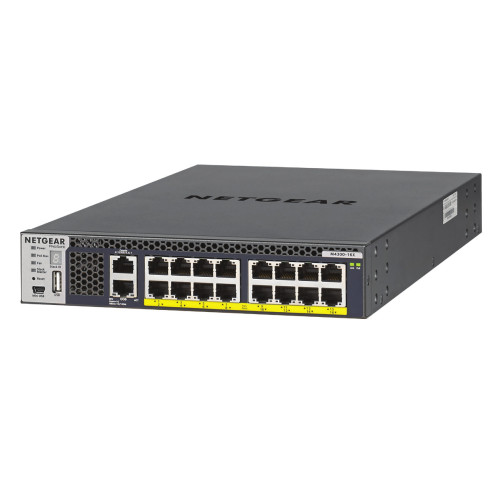 NETGEAR M4300-16X Gerido L3 10G Ethernet (100 1000 10000) Power over Ethernet (PoE) 1U Preto NETGEAR M4300-16X Gerido L3 10G Ethernet (100 1000 10000) Power over Ethernet (PoE) 1U Preto