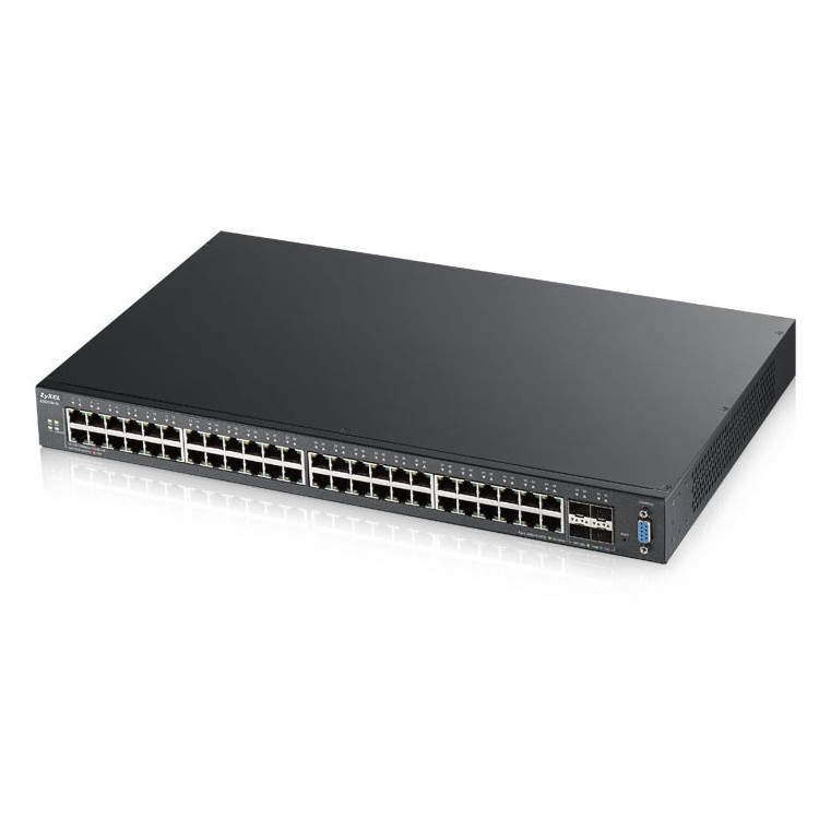 Zyxel XGS2210-52 Gerido L2 Gigabit Ethernet (10 100 1000) 1U Preto