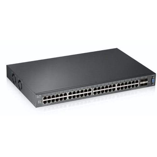 Zyxel XGS2210-52 Gerido L2 Gigabit Ethernet (10 100 1000) 1U Preto Zyxel XGS2210-52 Gerido L2 Gigabit Ethernet (10 100 1000) 1U Preto