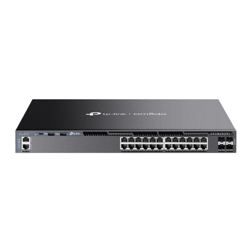 TP-Link Omada SG6428X switch de rede Gerido L3 Gigabit Ethernet (10 100 1000) 1U Preto TP-Link Omada SG6428X switch de rede Gerido L3 Gigabit Ethernet (10 100 1000) 1U Preto