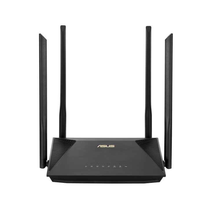 ASUS RT-AX53U router sem fios Gigabit Ethernet Dual-band (2,4 GHz   5 GHz) Preto