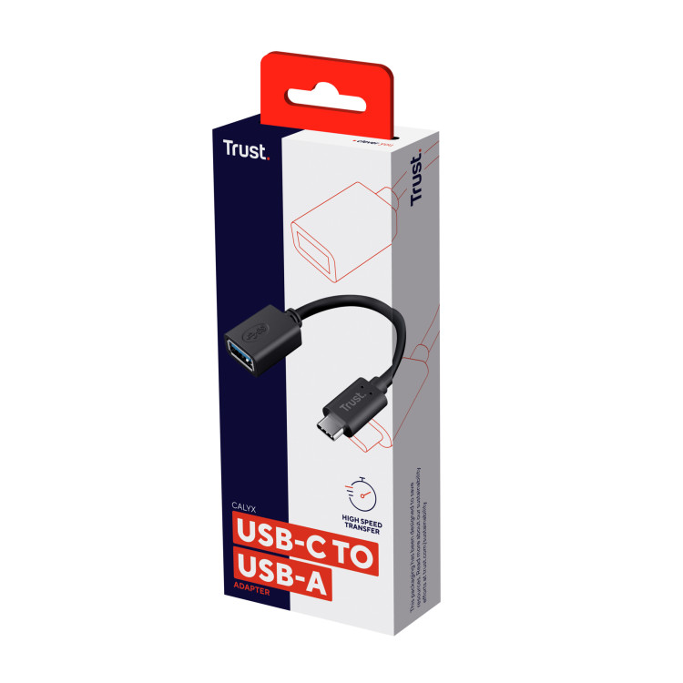 Trust 20967 cabo USB 0,09 m USB C USB A Preto