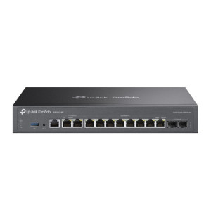 TP-Link Omada ER7412-M2 router com fio 2.5 Gigabit Ethernet, Gigabit Ethernet Preto