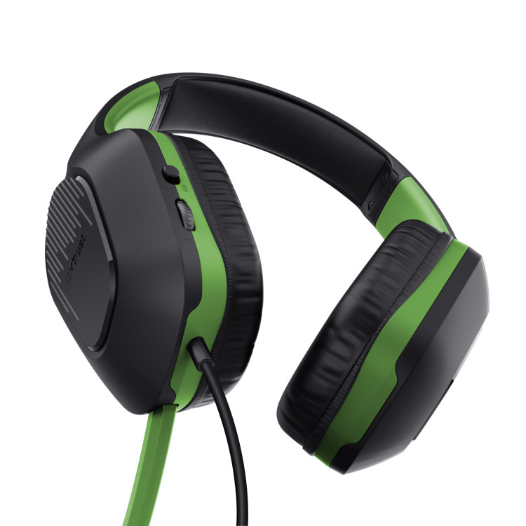 Trust GXT 415X ZIROX Auscultadores Com fios Fita de cabeça Jogos Preto, Verde