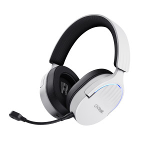 Trust GXT 491W FAYZO Auscultadores Com fios e sem fios Fita de cabeça Jogos USB Type-C Bluetooth Preto, Branco 2