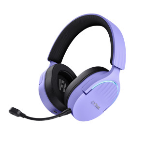 Trust GXT 491P FAYZO Auscultadores Com fios e sem fios Fita de cabeça Jogos USB Type-A Bluetooth Preto, Roxo 2