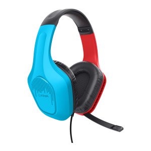 Trust GXT 416S Zirox Auscultadores Com fios Fita de cabeça Jogos Preto, Ciano, Vermelho 2