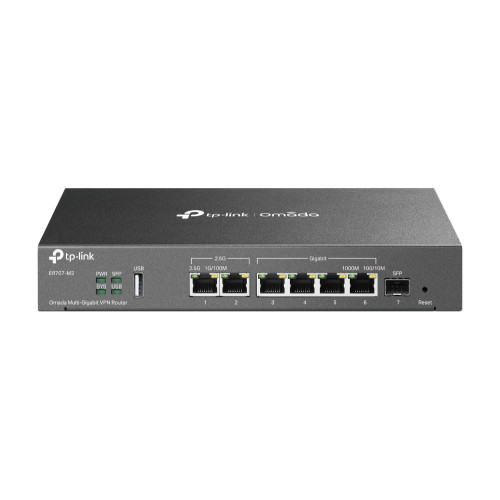TP-Link Omada ER707-M2 router com fio 2.5 Gigabit Ethernet, Fast Ethernet, Gigabit Ethernet Preto TP-Link Omada ER707-M2 router com fio 2.5 Gigabit Ethernet, Fast Ethernet, Gigabit Ethernet Preto
