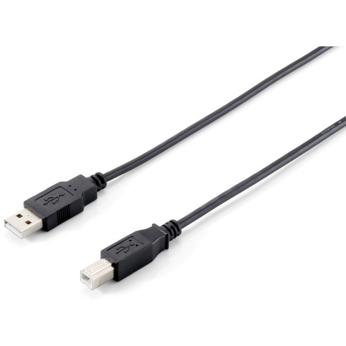 Equip 128862 Cabo USB 2.0 Tipo A para Tipo B, 5,0 m , Preto