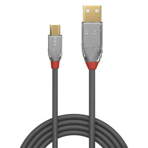 Lindy 36654 cabo USB USB 2.0 5 m USB A Micro-USB B Cinzento 2