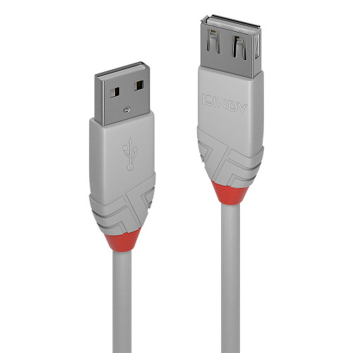 Lindy 36714 cabo USB USB 2.0 3 m USB A Cinzento Lindy 36714 cabo USB USB 2.0 3 m USB A Cinzento