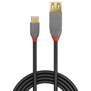 Lindy 36895 cabo USB USB 3.2 Gen 2 (3.1 Gen 2) 0,15 m USB C USB A Preto 2
