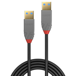 Lindy 36754 cabo USB USB 3.2 Gen 1 (3.1 Gen 1) 5 m USB A Preto, Cinzento 2