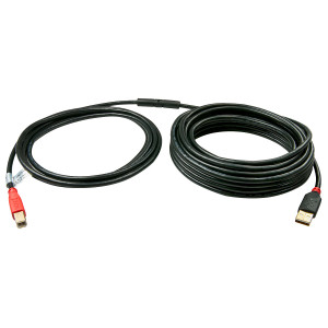 Lindy 42762 cabo USB USB 2.0 15 m USB A USB B Preto, Vermelho 2