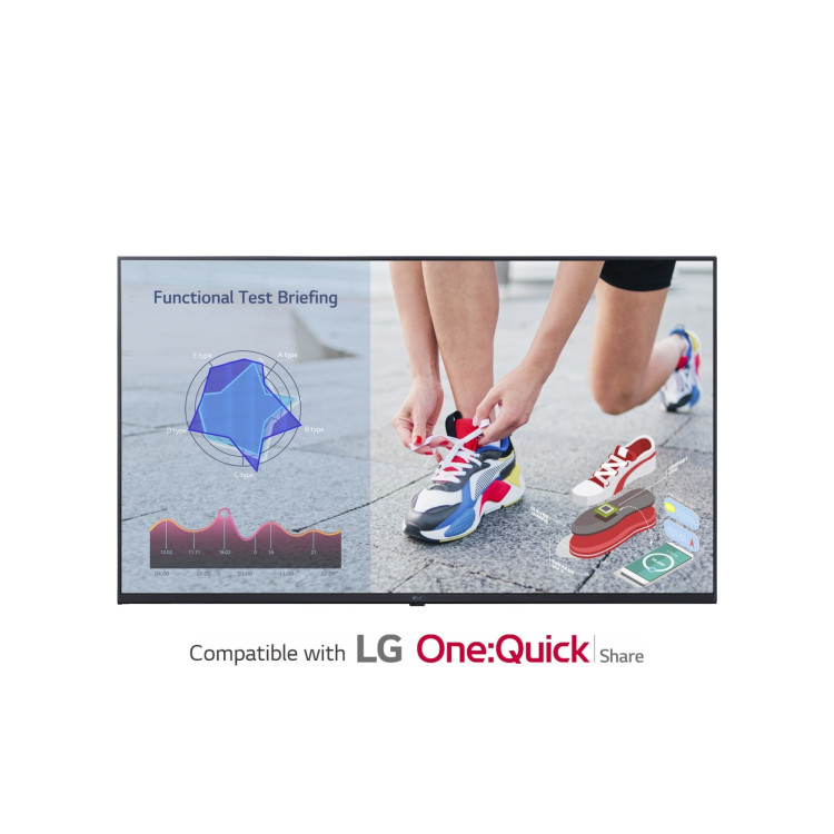 LG 43UL3J-M ecrã de sinalização Plasma digital 109,2 cm (43") LCD Wi-Fi 300 cd m² 4K Ultra HD Azul WebOS 16 7